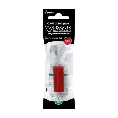 TINTA CARTUCHO PLUMON PIZARRA V-BOARD PILOT ROJO