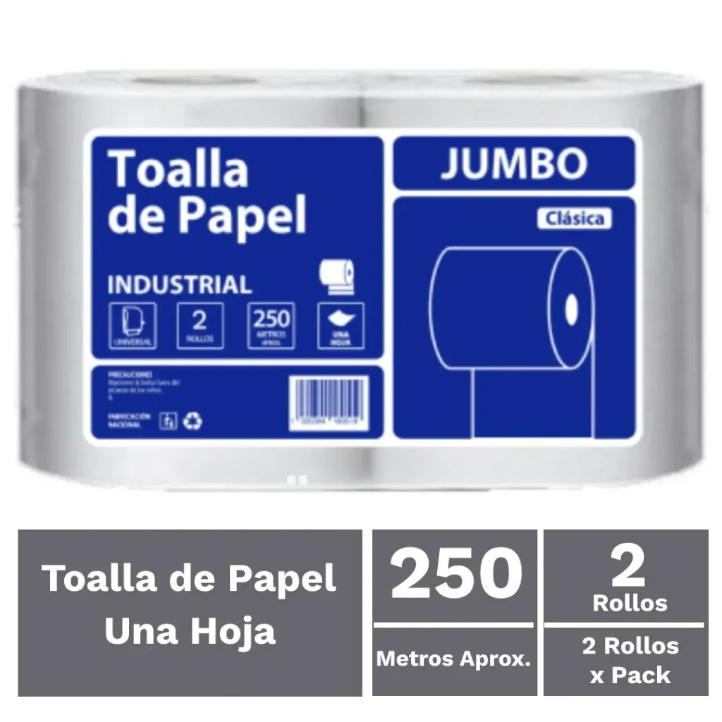 TOALLA DE PAPEL 250 mts