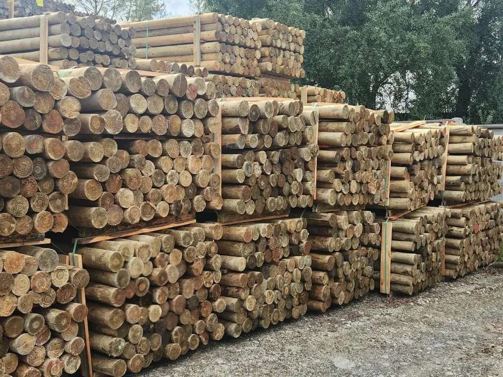 Polín Descortezado IPG 4" a 5" x 2,60m (LinkGlo)